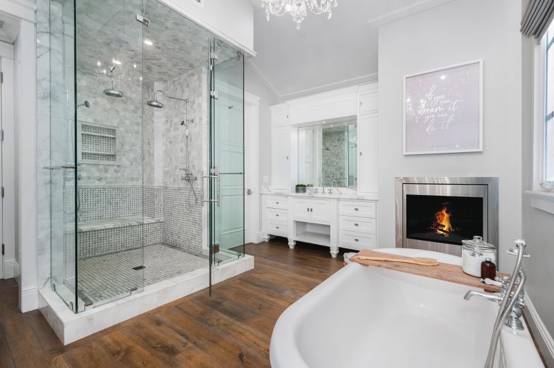 Elegant Master Bathroom Flooring